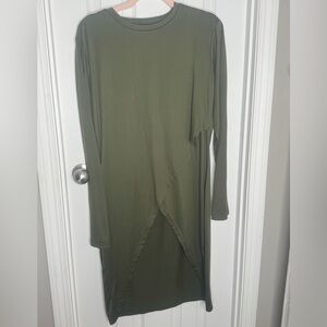 Olive Green Long Sleeve Tunic
